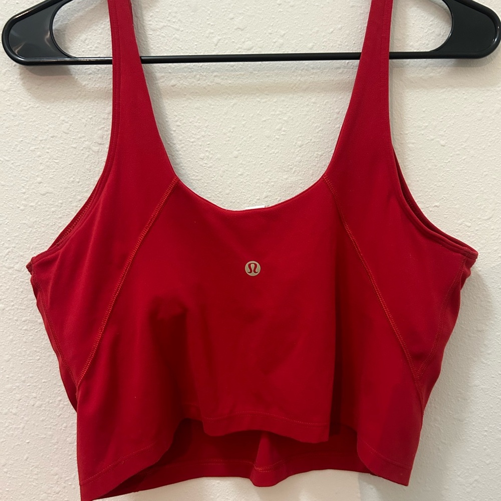 lululemon athletica align tank Red/gold